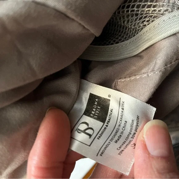 👜 Pragma Style Canvas Tote Crossbody Bag – taupe - Picture 6 of 7